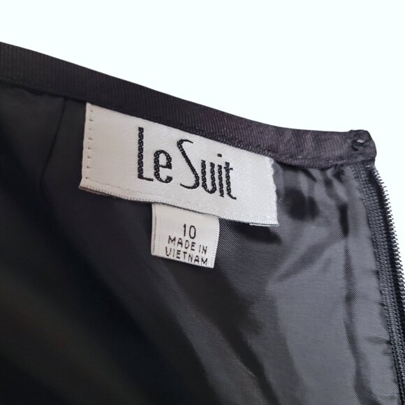 Le Suit Jacket Skirt Suit Womens 10 Pink Black 2PC Business Casual Career Office - Picture 10 of 16